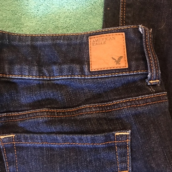 American Eagle dark-wash mid-rise Bootcut Jeans size 8 - Picture 5 of 7